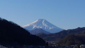 山専ボトルもって、岩殿山で富士山ランチ♪